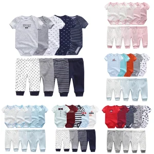 9 Pcs/Lot Unisex Newborn Bodysuits